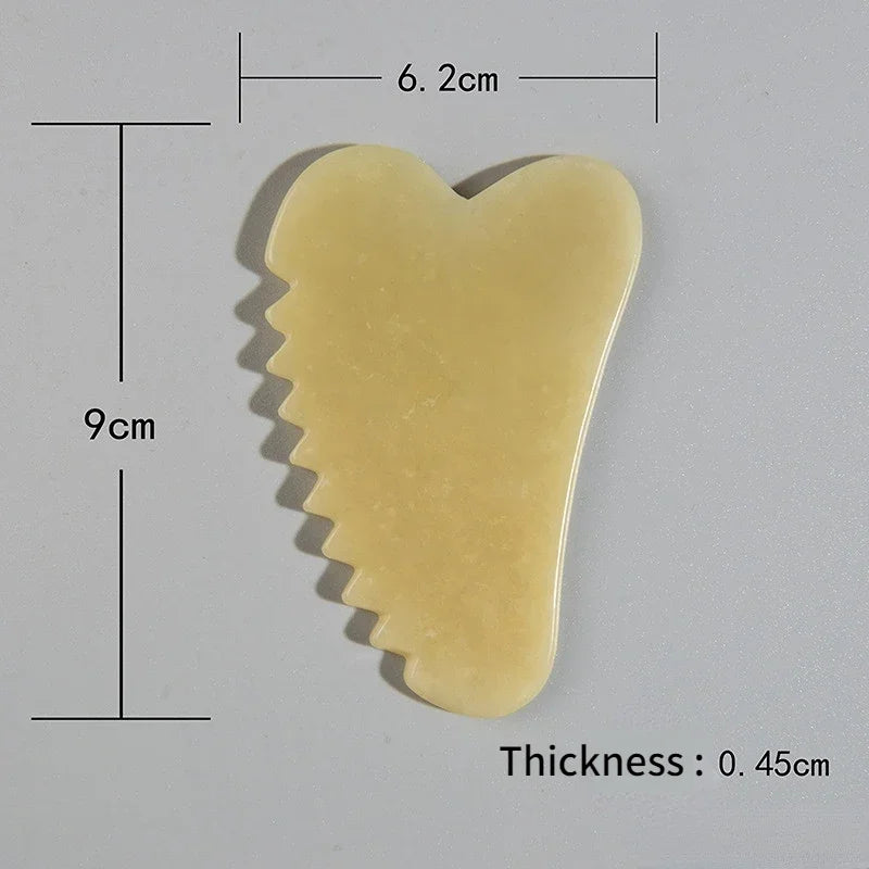Natural Stone Jade Gouache Scraper Rose Quartz Facial Gua Sha Tools Neck Massager for Face Lifting Wrinkle Remover Beauty Health