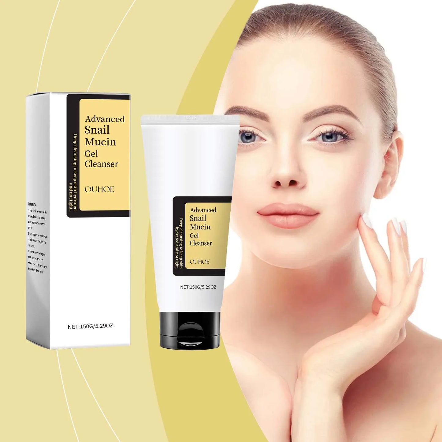 Advanced Snail 96 Mucin Power Cleanser Moisturizing Cleaning Face Skin Lifting Firming Smoothing Nourishing Facial Skin Care