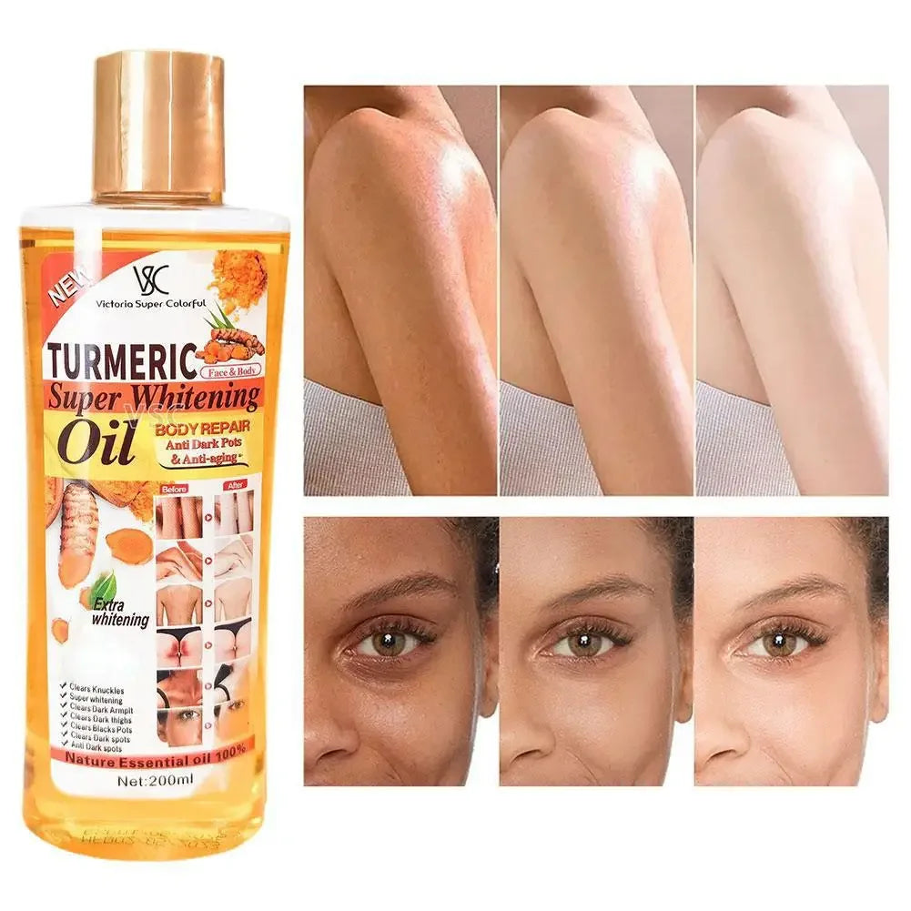 3PCS Turmeric Essential Oil Facial Body Massage Moisturizing Diffuser Aromatherapy Face Body Care Smoothing Body face Skin Care