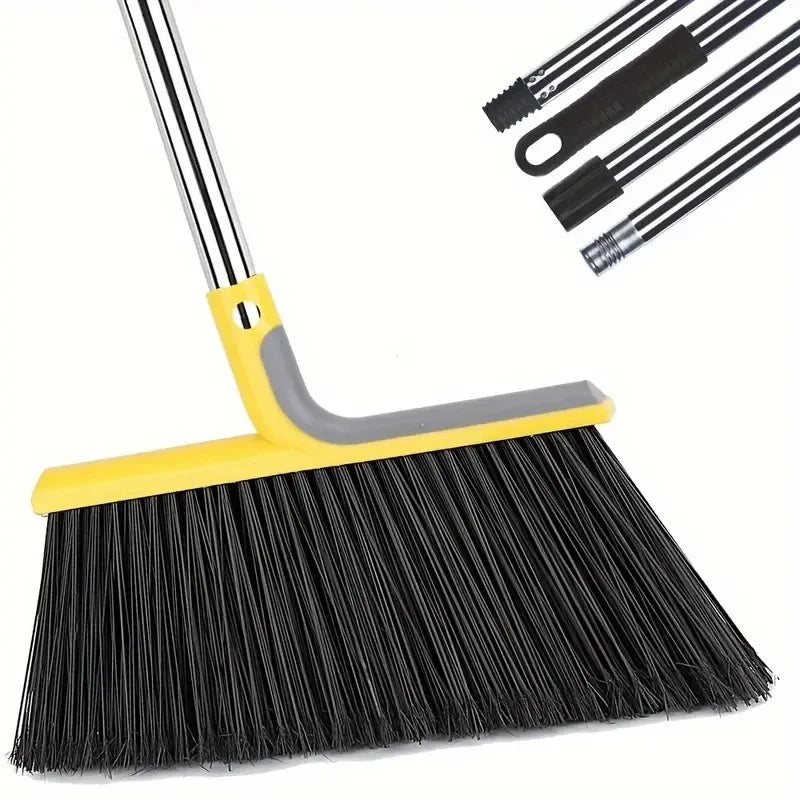 Heavy-Duty Broom Outdoor for Courtyard Garage Lobby Mall Market Floor Kitchen Room Office Pet Hair Rubbish Cleaning