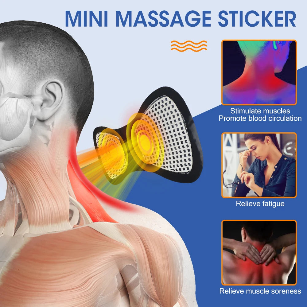 Electric Neck Massager Adjustable Full Body Relaxation Relieve Fatigue Portable Intelligent Cervical Massage for Shoulder Foot