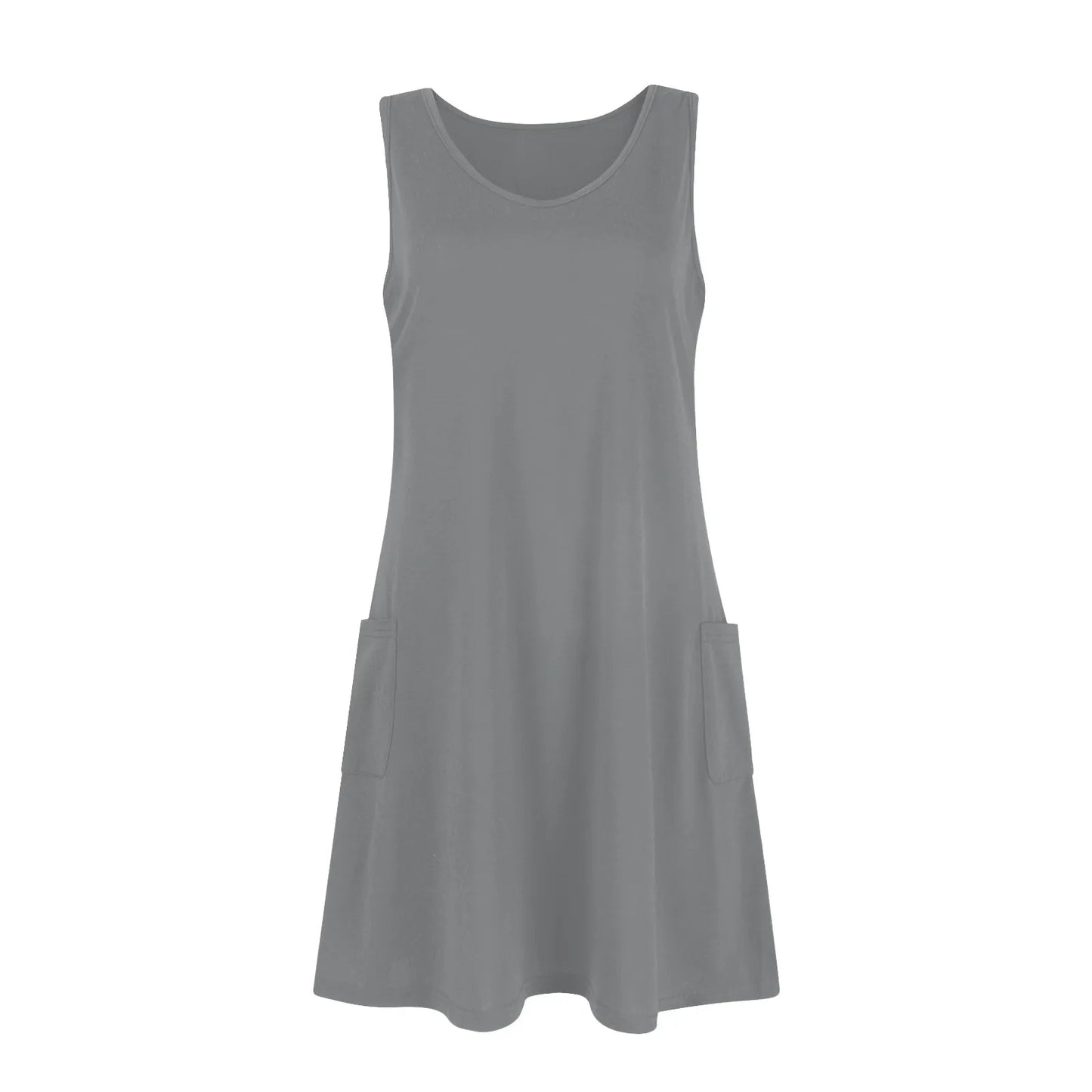 Women's Summer Casual Swing T-Shirt Dresses Beach Cover Up With Pockets Plus Size Loose T-shirt Dress vestidos largos