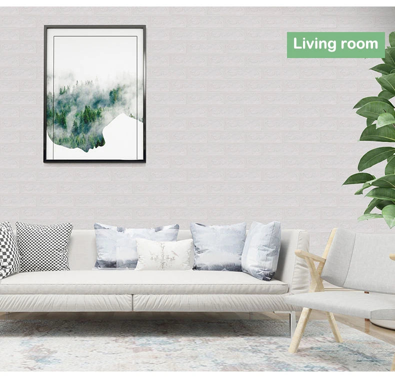 1-30Pcs 35x30cm Wall Panels Stickers Wallpaper Background Decoration Bedroom for Living Room DIY 3D Waterproof Kitchen Home