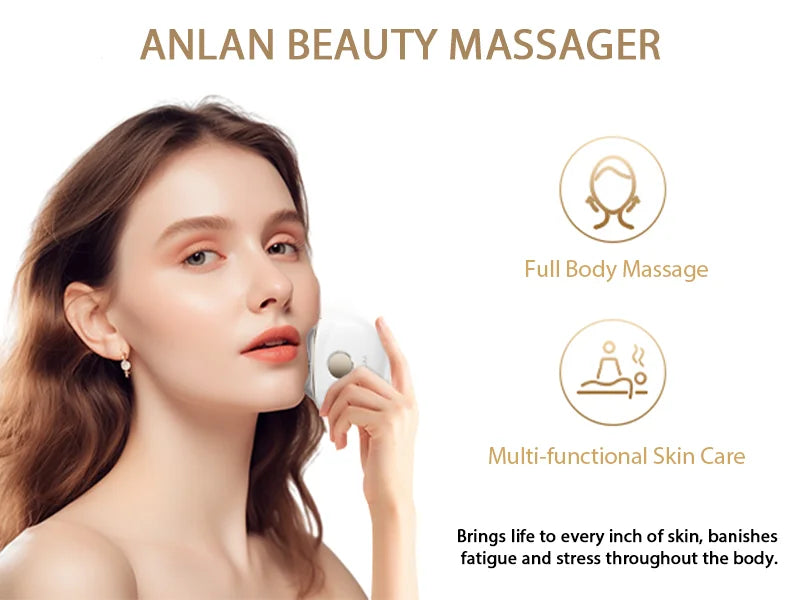 ANLAN Electric Guasha Massager EMS Face Lifting Remove Edema Firming Skin Clod Heat Body Scraping Therapy Skincare Beauty Device