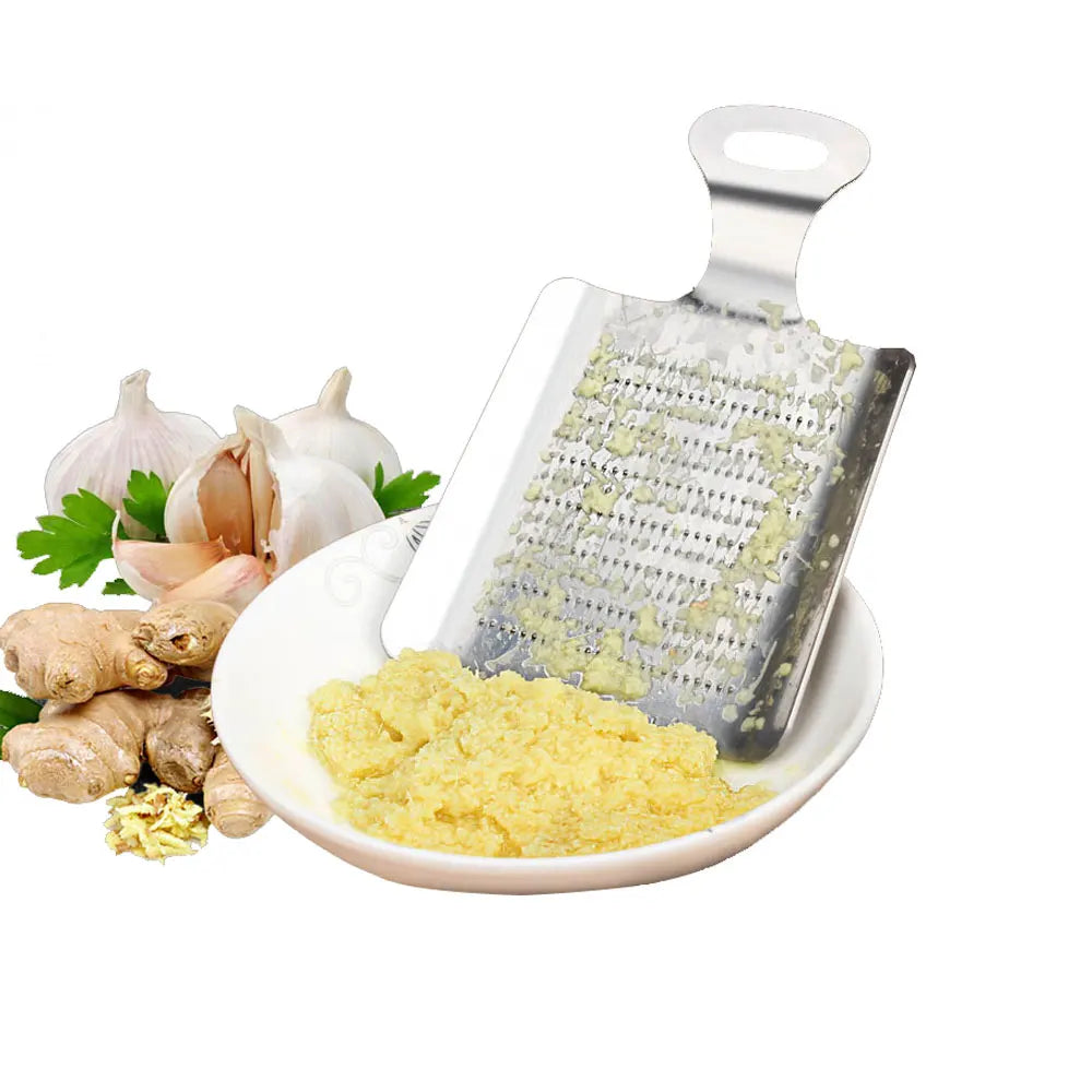 1pcs Ginger Garlic Wasabi Grater Crusher Garlic Press Device Chopper Cutter Garlics Peeler Kitchen Tools Stainless Steel