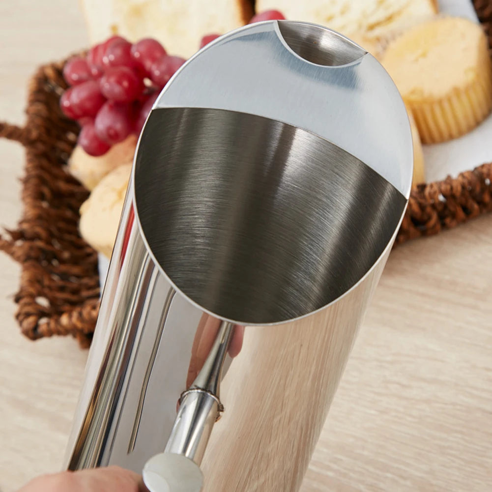 1/2L Kitchen Cold Wine Pitcher Stainless Steel Wine Divider Container Drink Pot Fruit Juice Pitcher for Bar Hotel KTV Restaurant