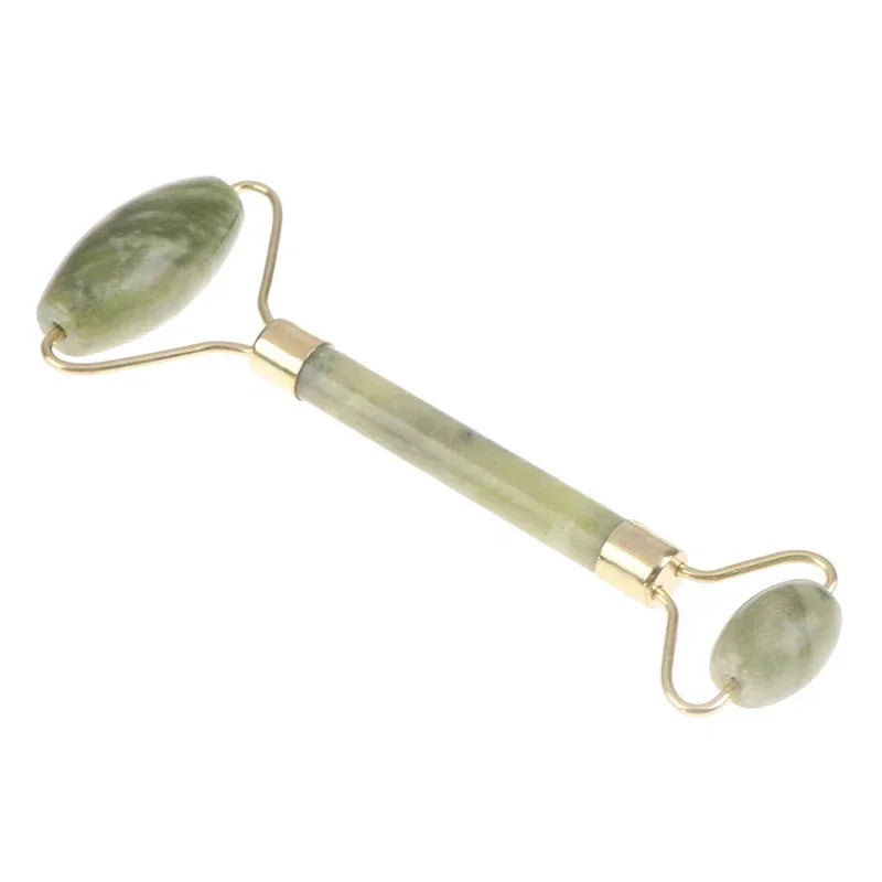 Natural Rose Jade Roller Face Massage Gua Sha Board Jade Massager Body Facial Eye Scraping Acupuncture Face Lift