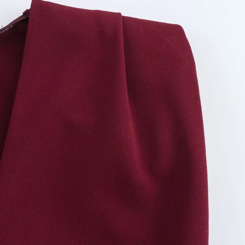 TRAF Women's Red Dress Summer Dresses 2025 Elegant Party Dresses Casual Evening Prom Dress Ruffled Sleeveless Vestido Long Dress