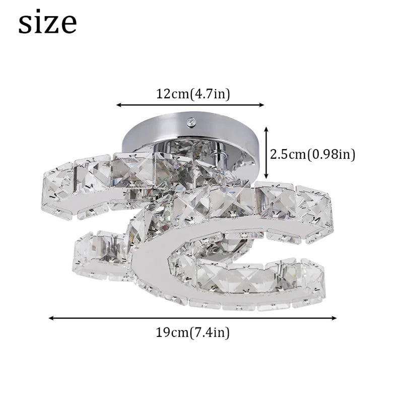 Modern K9 Crystal Chandelier Led For Dining Room Stainless Steel Ceiling Lamp Light Fixture Kitchen Lustres Luminaire Pendant