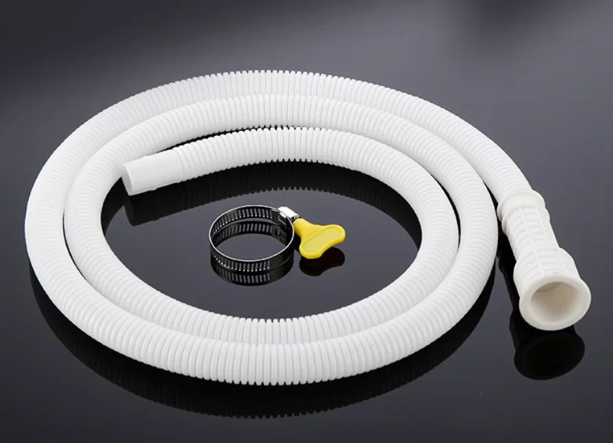 1-4M White Drain Hose Pipe Inlet Hoses Extension Drainpipe Tube for Air Conditioner Washing Maching Kitchen Faucet Accessories
