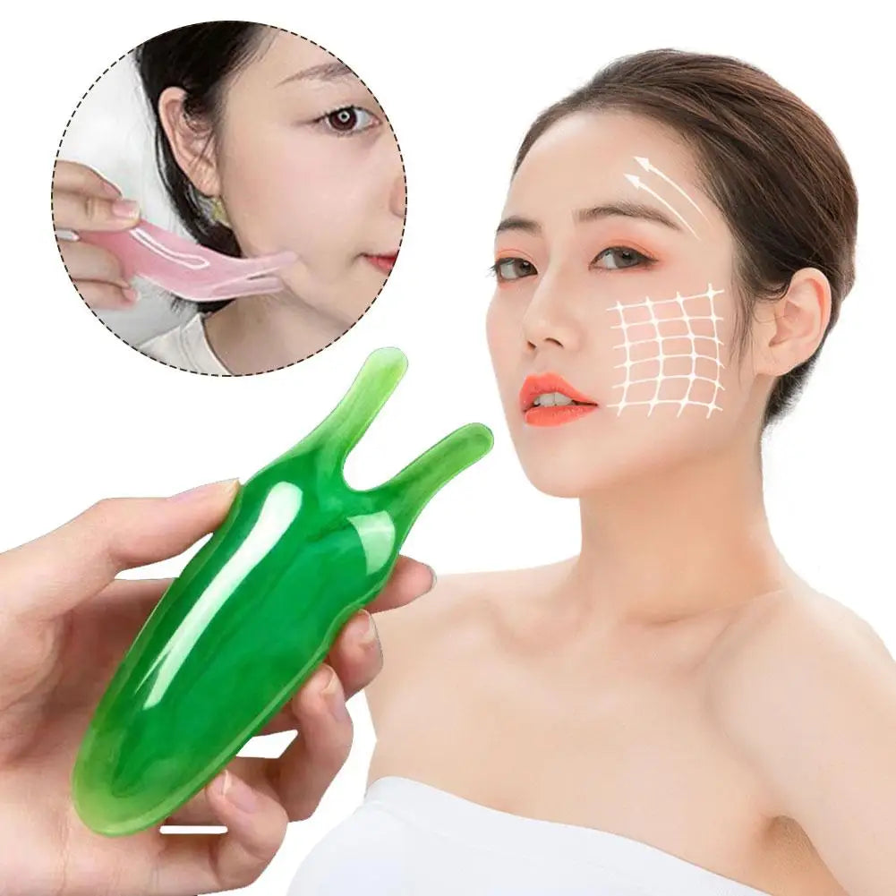 Natural Resin Gua Sha Gouache Scraper Massager for Face Eye Facial Nose Lifting Skin Care Beauty SPA Care Tools