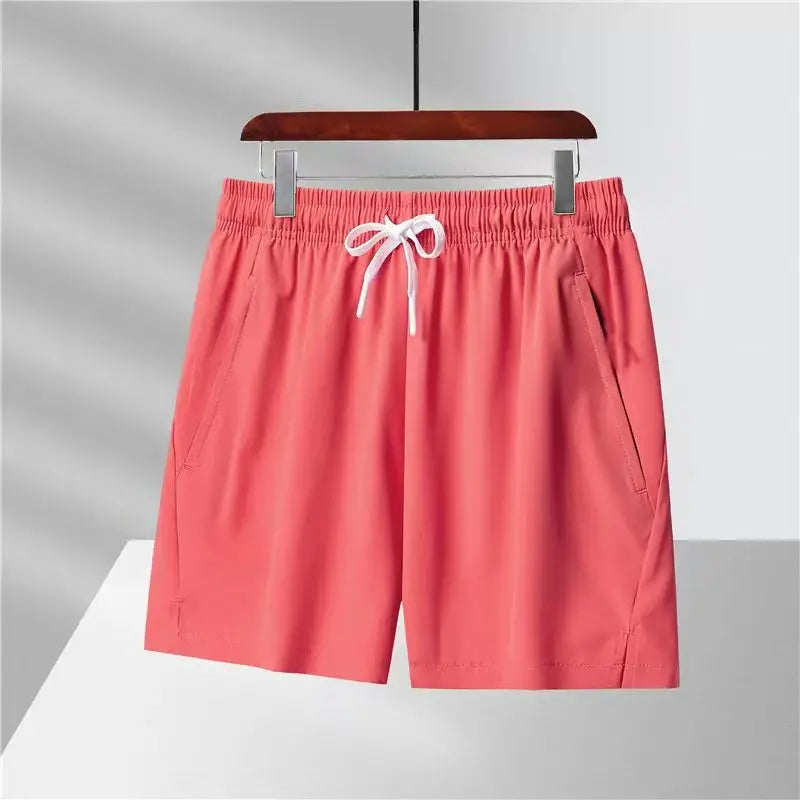 Summer Men's Shorts with Zip Pocket Quick-Drying Sports Trousers Lightweight Breathable Sports Shorts Casual Streetwear