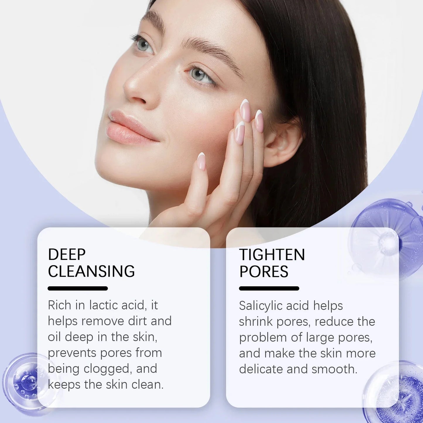 Blue Microneedle Shrink Pores Facial Essence Whitening Lifting Firm Fine Line Serum Moisturise Melanin Remove Skin Care Product