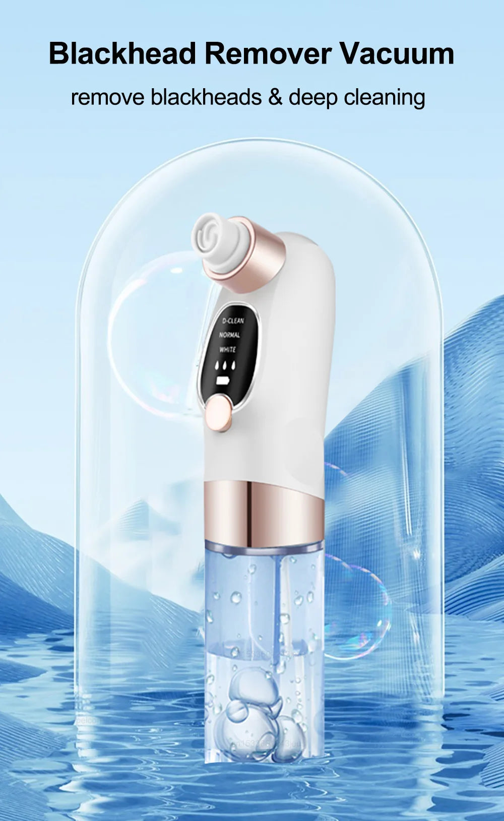 Rechargeable Blackhead Remover Vacuum Facial Pore Cleaner Electric Pimple Blackhead Cleaner Deep Dirt Cleaning Machine for Skin
