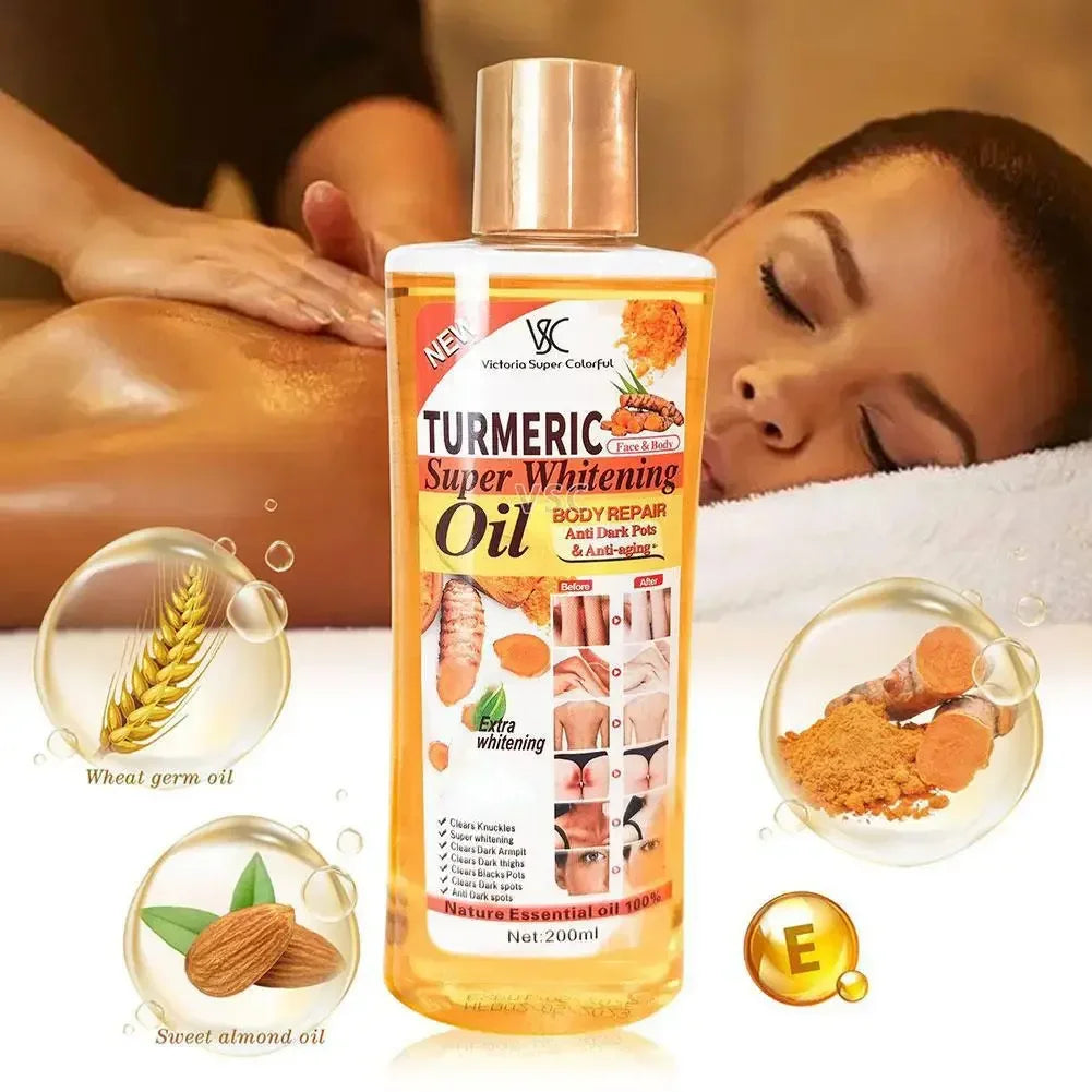 3PCS Turmeric Essential Oil Facial Body Massage Moisturizing Diffuser Aromatherapy Face Body Care Smoothing Body face Skin Care