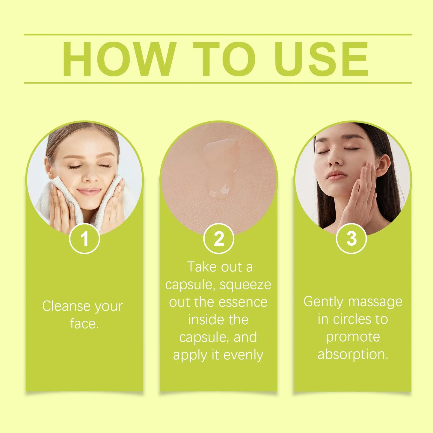 EELHOE Facial Capsule Essence Mild, Daily moisturizing, Facial Skin Care and Moisturizing Essence Capsule Winter Skincare 65g