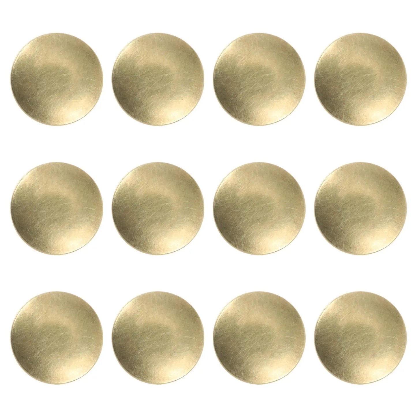 12 Pcs Kitchen Cabinet Handles Brass Drawer Small Knobs Door Simple Decorative Cupboard Round Wardrobe