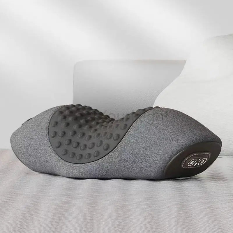Electric Neck Massage Pillow Heating Vibration Neck Massager Back Cervical Traction Relax Sleeping Memory Foam Spine Support