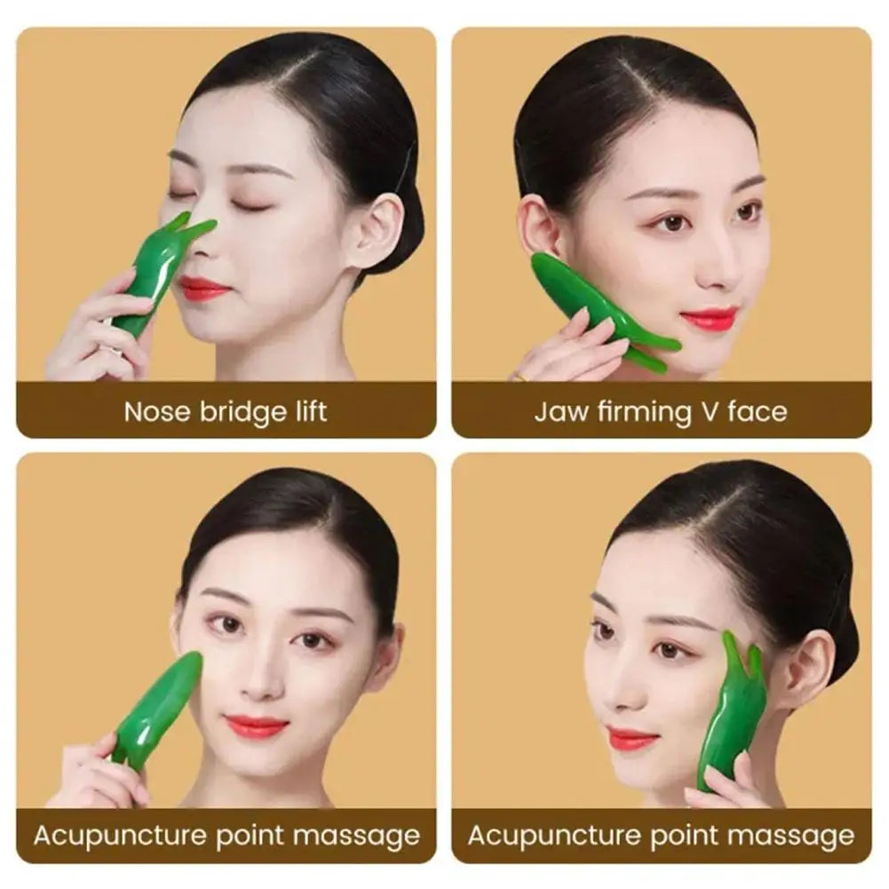 Natural Resin Gua Sha Gouache Scraper Massager for Face Eye Facial Nose Lifting Skin Care Beauty SPA Care Tools