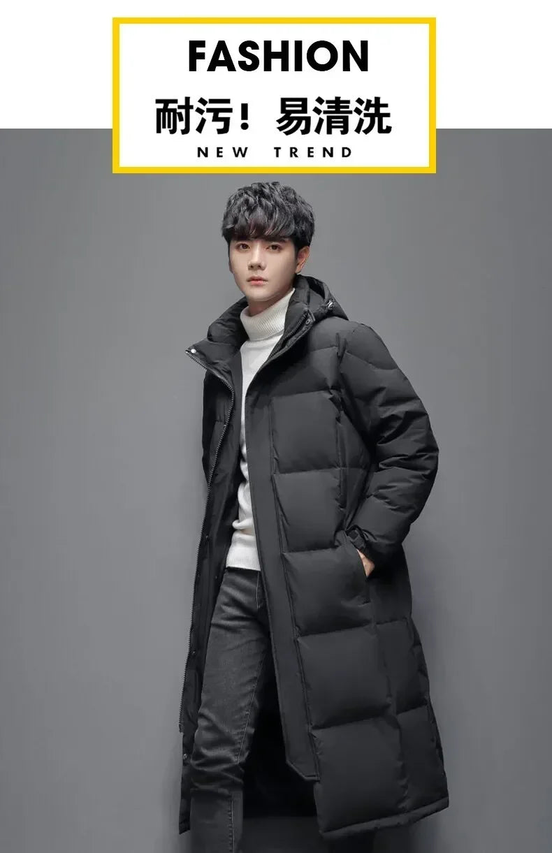 Men's Slim Cotton Long Coat High Quality Design Hot Casual Parka Men Clothes Unisex Outdoor Leisure Parka Cotton-Padded Parkas