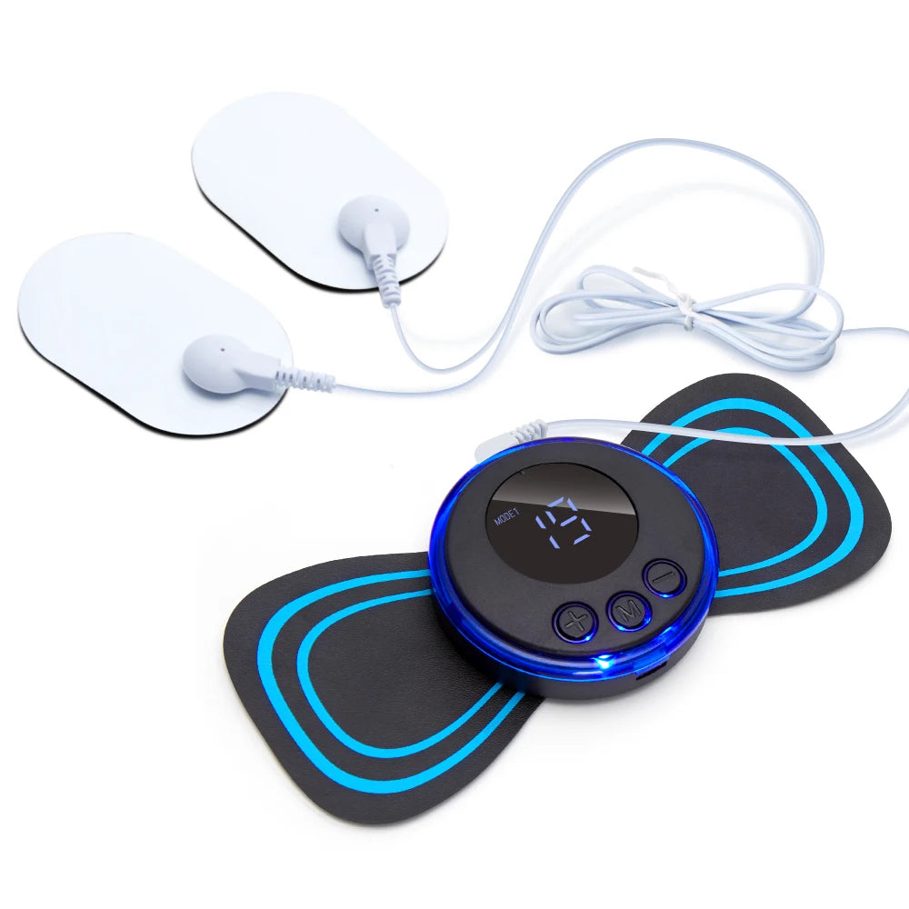 Neck Massager EMS Muscle Stimulator Electric Cervical Massage Patch Low Frequency Pulse Massage Pads Pain Relief Relaxation Tool