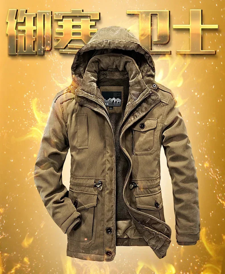 New Parka Men Coats Winter Jacket Men Thicken Hooded Waterproof Outwear Warm Coat Casual Mens Jackets Overcoat Fur Thick coats