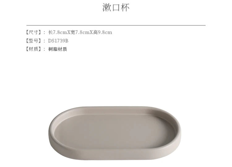 Resin Lotion Bottle Mouthwash Cup Tray Home Decoration Toilet Kitchen Supplies Bathroom Accessories Gifts Essential for Tourism
