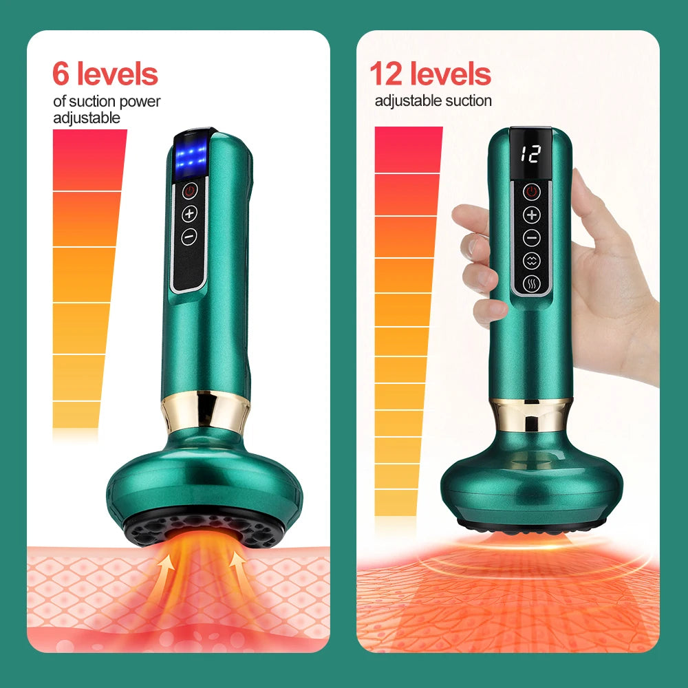 Electric Suction Medical Cupping Therapy Set Beauty Massager Glass Jars Anti Cellulite Cupping Vacuum Slimming Guasha Massage