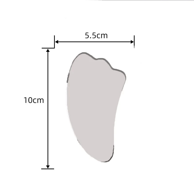 Facial Stainless Steel Scraper Massage Mushroom Gua Sha Tool Face Lift Anti-Aging Skin Tightening Cooling Metal Reduce Puffiness
