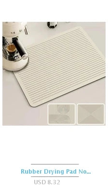 Kitchen Drying Mat Quick Dry Coffee Mat Absorbent Dish Placemat Anti Slip Table Cup Drying Mats Table Decoration Accessories