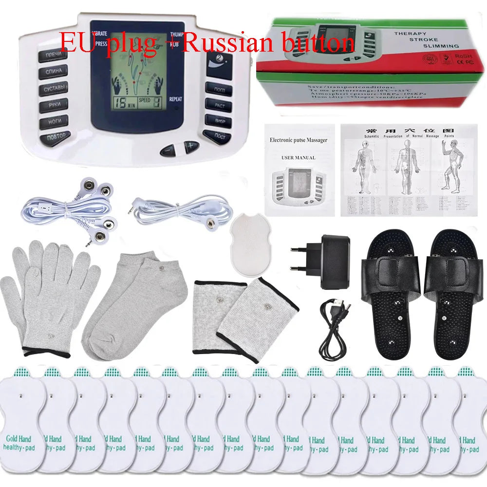 Electronic Body Slimming Pulse Massage for Muscle Relax Pain Relief Stimulator Tens Acupuncture Therapy Mach back Neck Massager