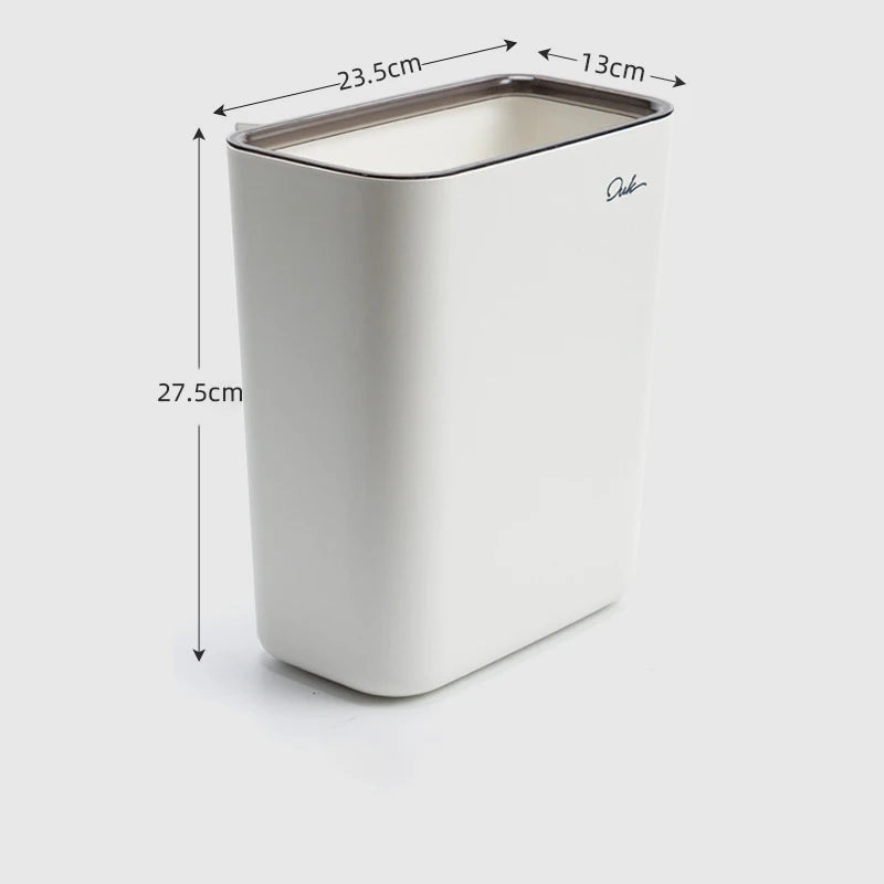 Multifunction Wall Mounted Waste Bin Kitchen Hanging Trash Can Wall Sticker Garbage Can Car Portable Storage Bucket Home Dustbin