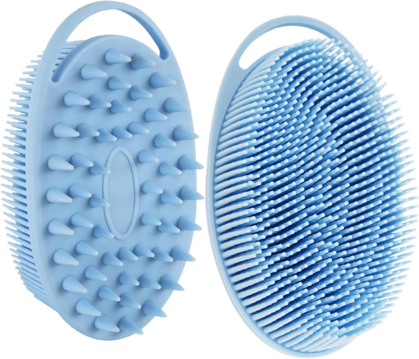 2 in 1 Soft Silicone Body Brush Wash Bath Shower Exfoliating Skin Fit For Baby Bath Shampoo Facial Massage Brush