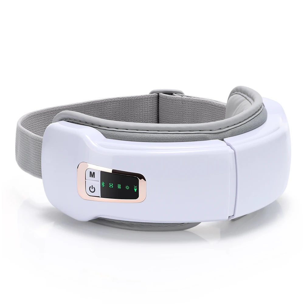 Electric Eye Massager Hot Compress Vibration Massage Bluetooth Music Relief Stress Fatigue Relax Foldable Eye Care Smart Glasses
