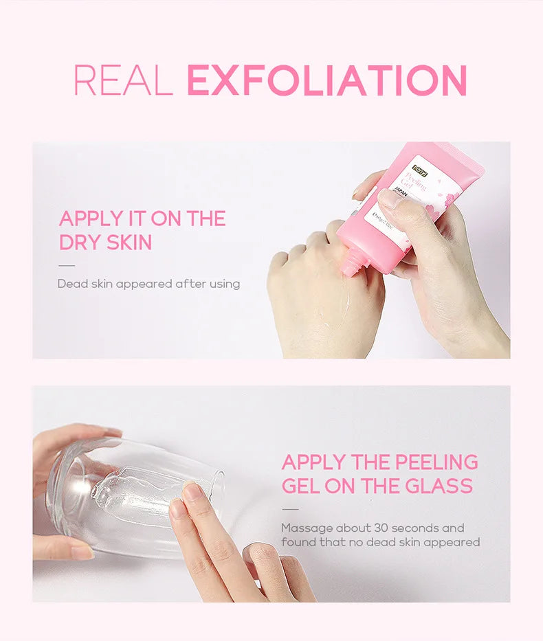 60g Face Exfoliating Gel - Whitening Moisturizer Repair Facial Scrub Cleanser Acne & Blackhead Treatment Remove Skin Care Cream