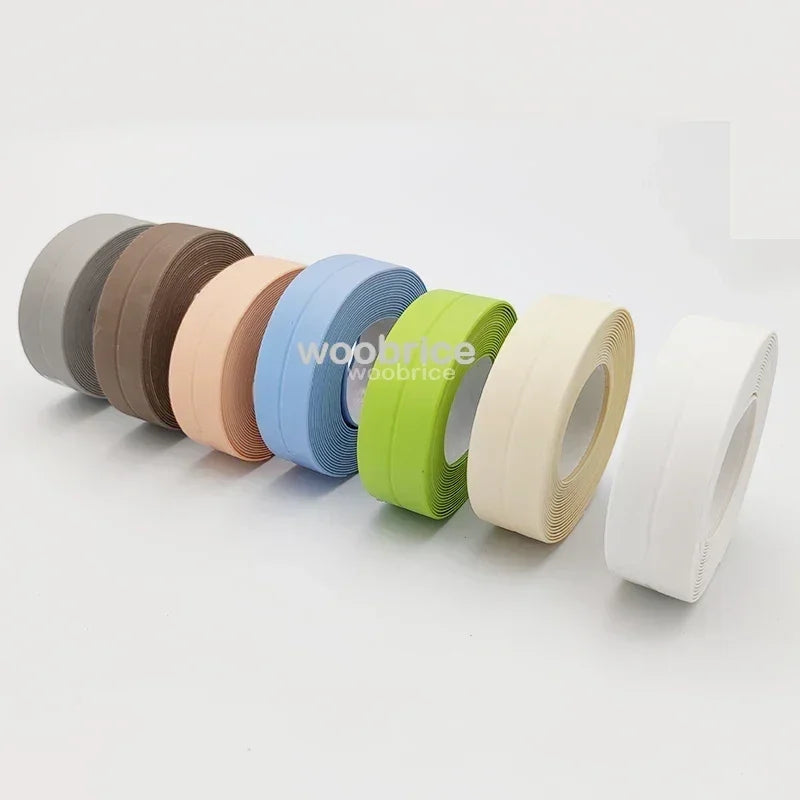 Multifunction Kitchen Self Adhesive Sealing Tape Bathroom Shower Bath Caulk Strip Waterproof Wall Sticker Sink Mold Proof Edge T