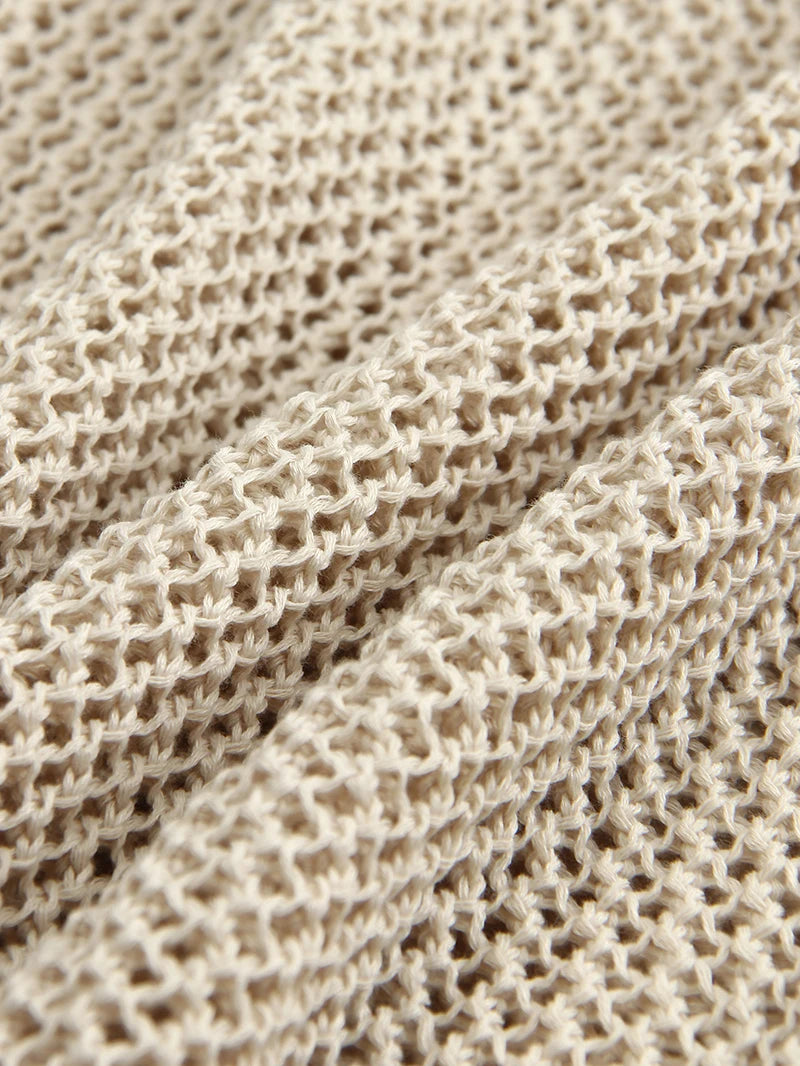 2024 White Crochet Tunic Bikini Cover-ups Sexy Hollow Out Long Dress V neck Women Summer Clothes Beach Wear Knitted Cover Up