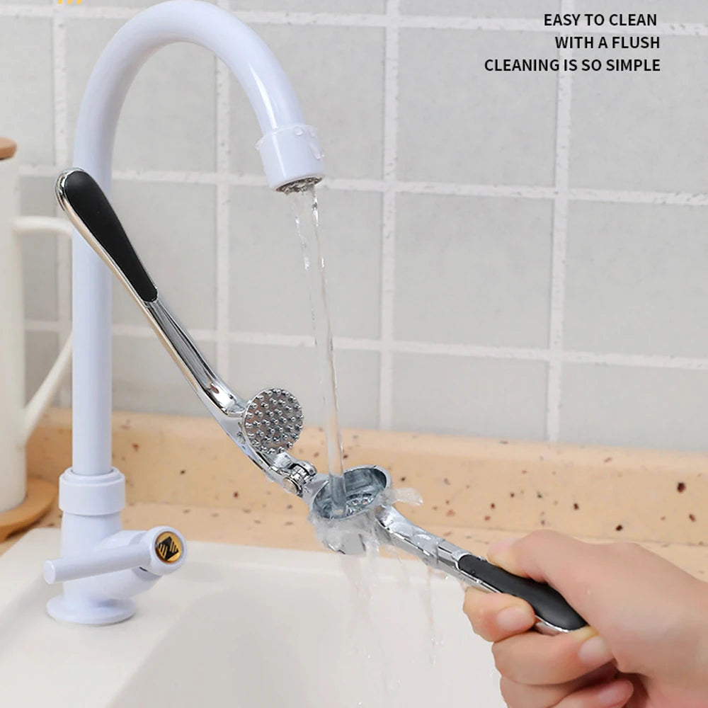 Zinc Alloy Garlic Presser Ginger Crusher Handheld Device Metal Mincer Squeezer Chopper Vegetables Masher Practical Kitchen Tools