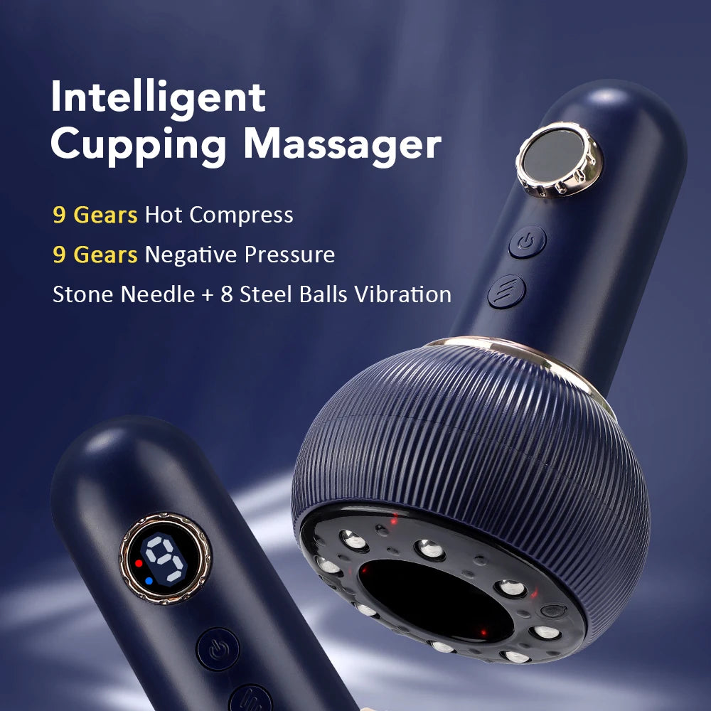 Electric Suction Medical Cupping Therapy Set Beauty Massager Glass Jars Anti Cellulite Cupping Vacuum Slimming Guasha Massage