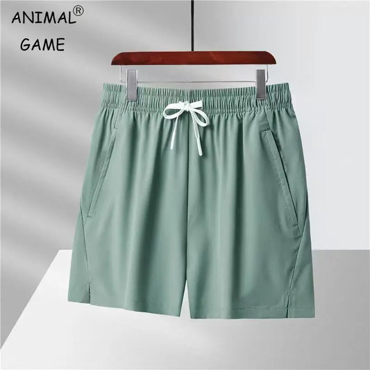 Summer Men's Shorts with Zip Pocket Quick-Drying Sports Trousers Lightweight Breathable Sports Shorts Casual Streetwear
