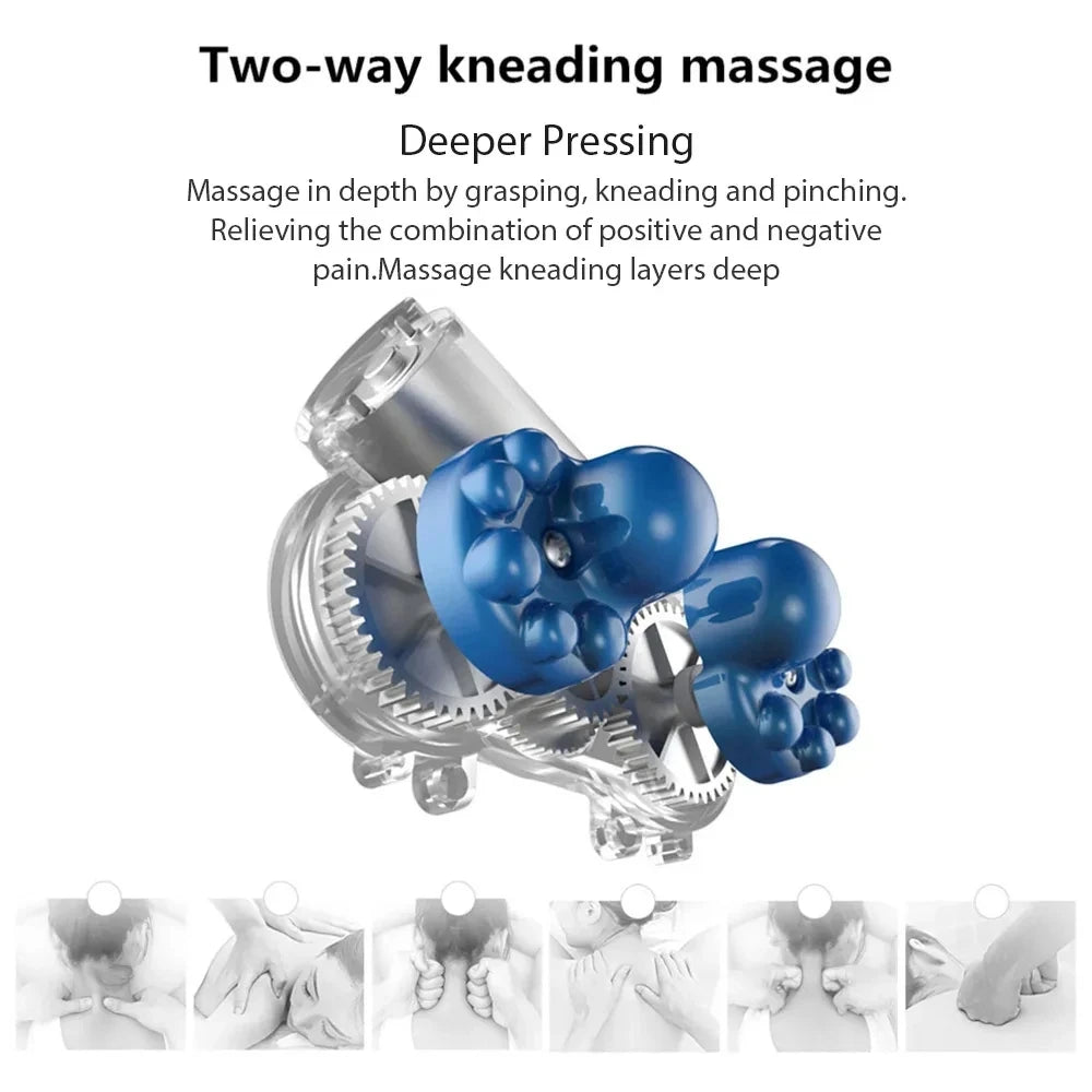 Rechargeable Neck Massager Pillow Multifunctional U shaped Portable Shoulder Cervical Massager Outdoor Home Car Relaxing Massage