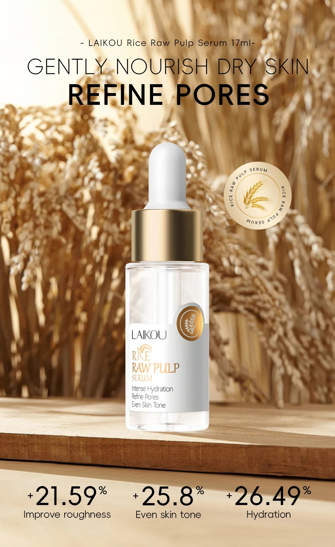 Rice Pore Shrinking Facial Serum Repairing Tightening Products Whitening Moisturizing Oil Control Skin Care Korean Cosmetics
