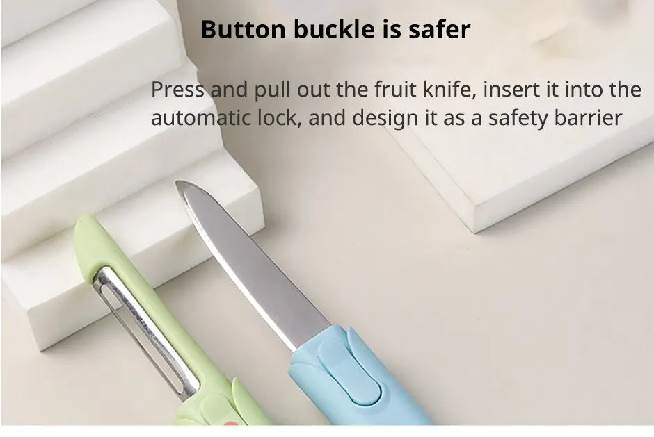 Two in One Peeler Stainless Steel Fruit Peeler Kitchen Knife Double Ended Melon Peeler Kitchen Cooking Tool