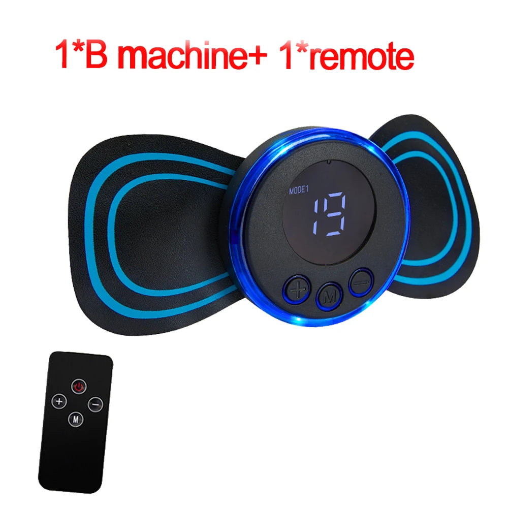 Neck Massager EMS Muscle Stimulator Electric Cervical Massage Patch Low Frequency Pulse Massage Pads Pain Relief Relaxation Tool