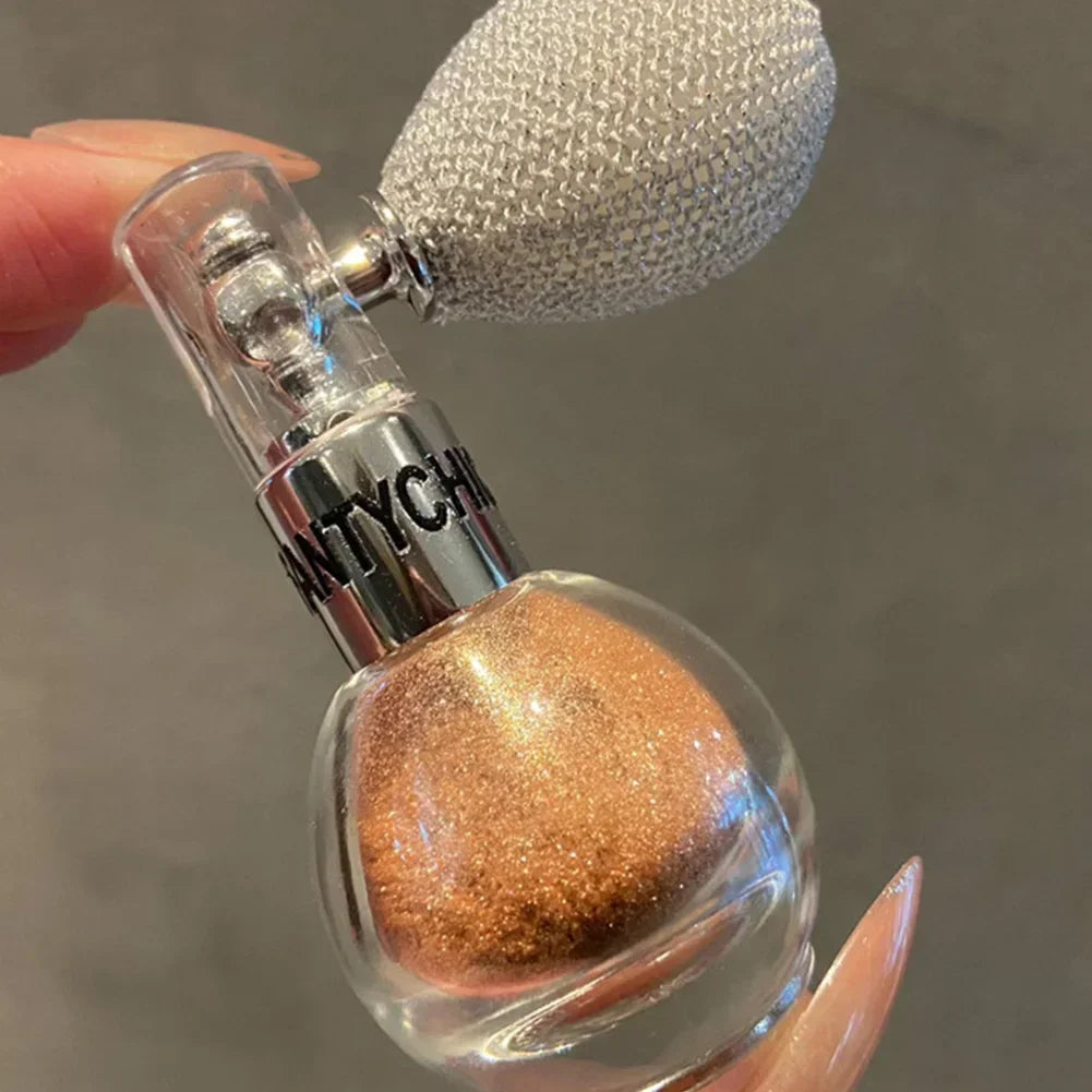 High Gloss Body Diamond Shimmering Spray Powder Highlight Powder Makeup Suitable for Facial and Body Skin Hair Clothes Cosmetics