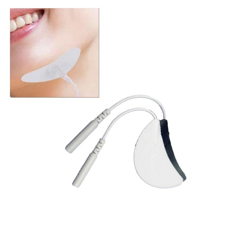 2/10pcs EMS Tens Electrode Pads Gel For Eye Massage Acupuncture Therapy Face Massager Pulse Muscle Stimulator Electro Pad