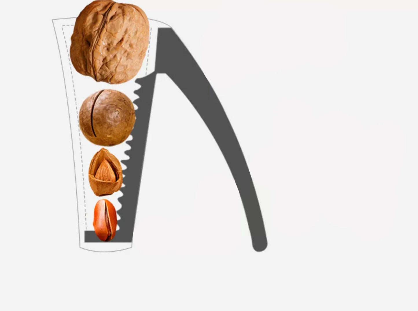 GIANXI Hazelnut Walnut Pliers Nut Cracker Chestnut Clip Sheller Opener Clamp Plier Funnel Shape Gadget Kitchen Accessories