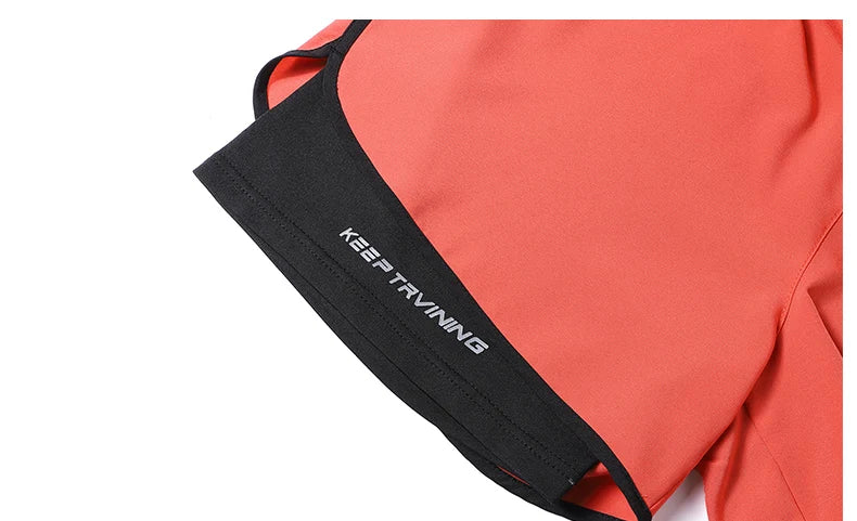 Unisex 2-in-1 Running Shorts Men's Summer New Quick Drying Breathable Active Training Exercise Jogging Cycling Loose-Fit Shorts