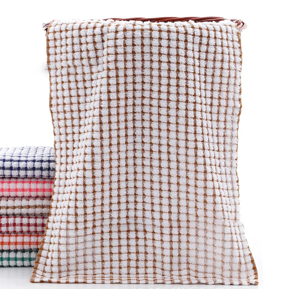 Rag Tea Towels New Cotton Drying Washing Dish Cloth Absorbent Large Size Cleaning Cloths Kitchen Supplies