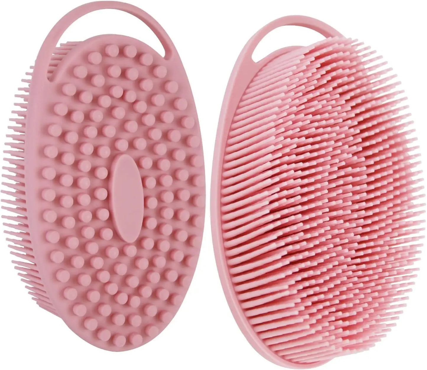 2 in 1 Soft Silicone Body Brush Wash Bath Shower Exfoliating Skin Fit For Baby Bath Shampoo Facial Massage Brush